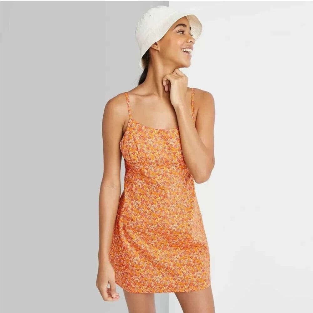Wild Fable | Orange Floral Sundress